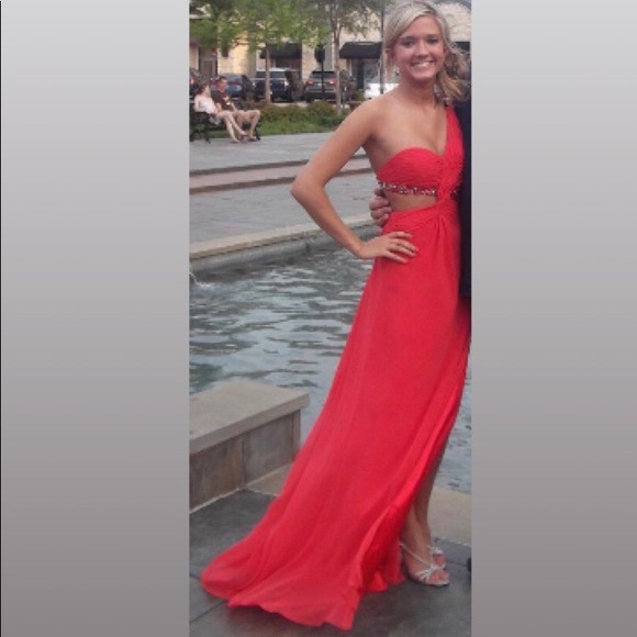 Coral Formal Dress - Picture 5 of 6